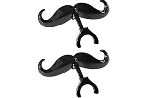 FOWAY 2 Clip Mustache For Trombone Mouthpiece, Humorous Euphonium Accessory Multipurpose Trombone Gear For Young Musicians,mouthpiece Not Included 3.5×6.5×3cm