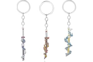 CWED 3 Stück Demon-Slayer Halskette, Cosplay Zubehör Kette, Kette Anhänger, Merch Halskette, Demon-Slayer Schmuck Demon-Slayer Geschenke für Junge Mädchen