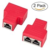 switch ethernet rj45 2 ports ★ HERAUSRAGEND - Mit diesem RJ45-Splitter können zwei Computer gleichzeitig auf das Internet zugreifen (Muss paarweise verwendet werden).