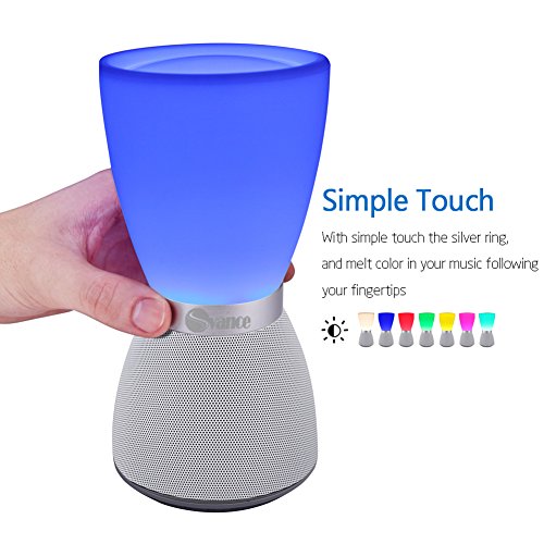 Svance Tragbare Bluetooth-Lautsprecher, LED Farben-Ändernde Wireless Lautsprecher – TF Karte Unterstützt – Freisprecheinrichtung, für iPhone, iPad, Samsung, Nexus, HTC und Andere Android Geräte - 2