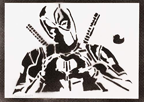 Deadpool Poster Plakat Handmade Graffiti Street Art - Artwork