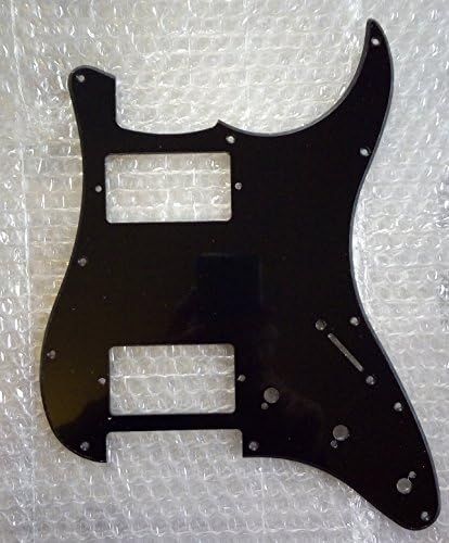 Pickguard Stratocaster Black HH (for 2 Humbucker Monolayer)