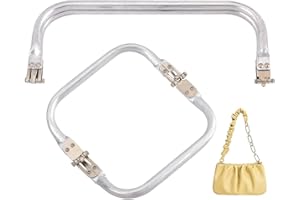 ‎CHGCRAFT CHGCRAFT 2Stück 2Größen Taschenrahmen Verschluesse Handwerkliche Rahmenersatz Taschen Aluminium Taschenbügel Rechteck Rahmen zum Basteln Durchmesser 15cm 25cm