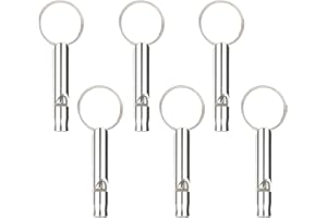 LGYUWER 6 Pcs Dog Whistle High Pitch Dog Whistles, Adjustable Anti Barking Ultrasonic Tool Dog Recall to Stop Barking With Keychain Control ​Pet Behavior Lightweight Loud Far Reaching Sound Whistle