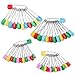Produktbild euhuton 50 Stück sortierte Farben Plastikkopf Baby Kinder Sicherheitsnadeln Baby Sicherheits Tuch Windel Windel Stifte Halten Locking Tuch 51mm, 4mm