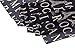 JewelryWe Lady Girl Womens Fashion Long Soft Wrap Shawl Pairs Letter Eiffel Tower Chiffon Scarf Scarves Stole (Black)