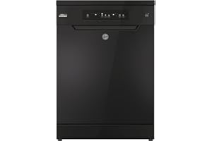 Hoover H-DISH 300 Freestanding Dishwasher, 13 Place Settings, Class C, Wi-Fi & Bluetooth, Maxi Tub, Rapid Wash & Start Delay, Black, 60x60x85 cm - HF 3C7L0B-80