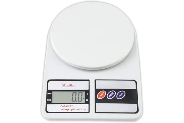 Btag SF-400 Digital Kitchen Weighing Scale | 10Kg x 1g Precision | 1 year (6+6 months) warranty | Food Scale with LCD Display