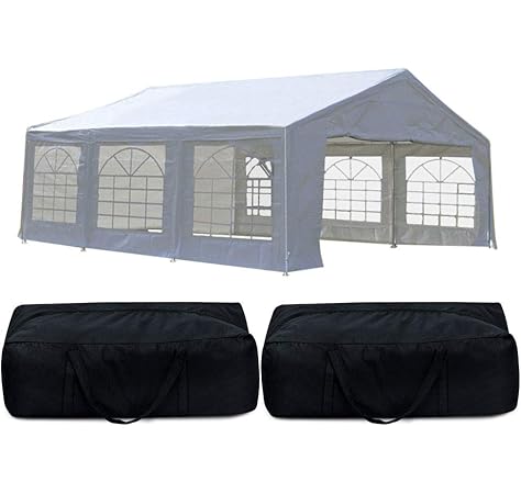 Quictent 4x6m Marquee Wedding Party Tent Heavy Duty Event Shelter Garden Gazebo Carport Portable Garage With 3 Carry Bags Amazon Co Uk Garden Outdoors