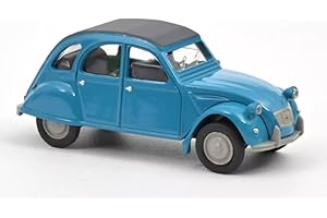 OPO 10 - Voiture Miniature Compatible avec Citroën 2CV échelle 1:64 3 inches 7,5cm Norev - Bleu Pétrel 191027