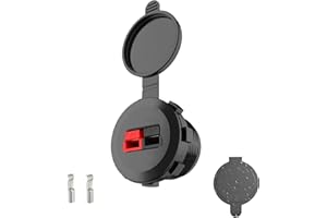 KarlKers Anderson Power Pole Connector with a Weather Tight Cover, Waterproof Quick Connect Wire Connectors 45 Amp PP15 to 45, Power Pole Cover for Smart Battery Box, Marine Boat, Motorcycle, Truck RV