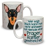 prager rattler schweiz  Kaffeebecher mit Motiv Hund Große XXL Tasse Prager Rattler