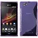 Produktbild PhoneNatic Case für Sony Xperia M Hülle Silikon lila S-Style + 2 Schutzfolien
