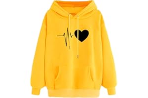 Yuson Girl Sudadera con Capucha de Mujer con Bolsillo Tipo Canguro de Manga Larga Sólida y cómoda Sudadera con Capucha de Manga Larga Otoño/Invierno