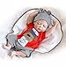 Price comparison product image Decdeal Full Silicone Reborn Baby Doll Eyes Closed Sleeping Dolls With Rooted Hair Clothes Newborn Baby Boy Doll Boneca 22inch 55cm Lifelike Cute Girl Gifts Toy