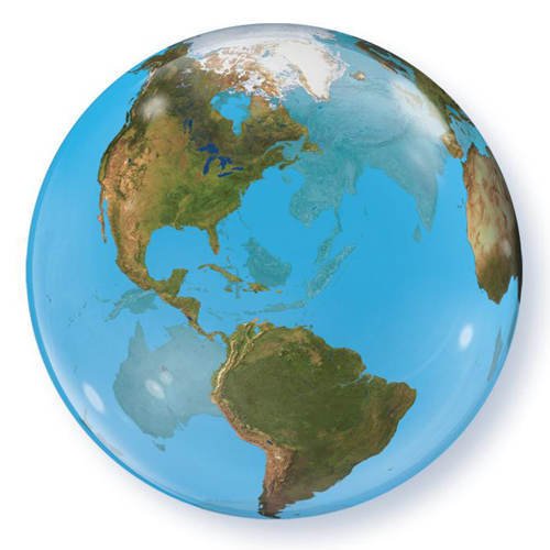 Bubble Ballon Quaulatex Ballon Globus, ca. 60 cm