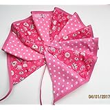Wimpelkette Kinderzimmer, Deko Kinderzimmer, rosa pink, waschbar
