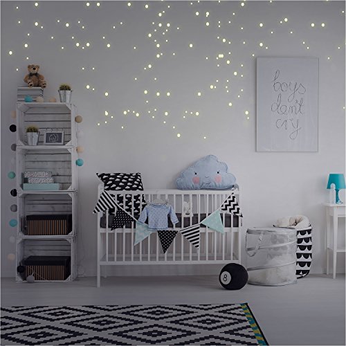 beneart® Leuchtpunkte für Sternenhimmel – 276 Stück – Leuchtsterne – Wandtattoo Punkte – Aufkleber – Sternenhimmel für Kinderzimmer & Schlafzimmer (fluoreszierender Wandsticker, leuchtet im Dunkeln) - 7