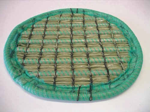 Pflanzinsel Teich, rund, schwimmend, 120cm – schöne Gartenteich-Atmosphäre mit Teichinsel, Pflanzkorb, Pflanzschale – Reduzierung von Algen & Ruhezone für Koi durch Pflanzeninsel