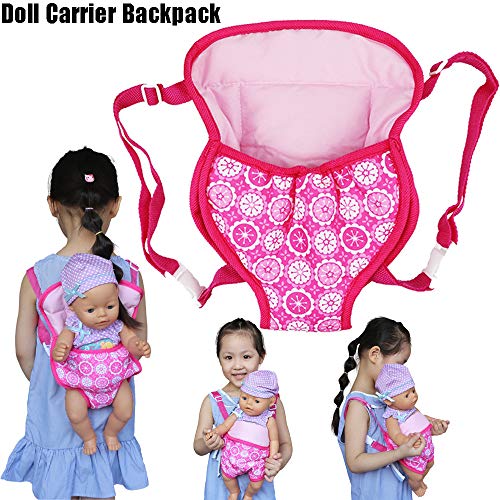 Preisvergleich Produktbild MCYs Amerikanisches Puppenzubehör, Kinder Rucksack Schultasche Puppe Tragetasche Flower Design für 18-Zoll-Amerikanerin