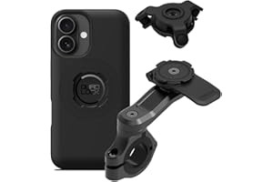 QUAD LOCK Lenker Handyhalterung PRO für Motorrad mit Vibrationsdämpfer und MAG Hülle für iPhone 16