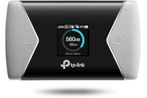 ‎TP-LINK TP-Link M7650 | Przenośny Hotspot 4G+ LTE-Advanced | Kat.11 600 Mb/s Pobierania | Dwupasmowe Wi-Fi (867 Mb/s 5 GHz + 300 Mb/s 2,4 GHz) | Bateria 3000mAh | Wyświetlacz LCD | Slot Micro SD