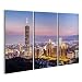 Produktbild islandburner Bild Bilder auf Leinwand Taipeh, Taiwan - Circa im August 2015: Turm Taipehs 101 Oder Taipeis WTC in Taipeh, Taiwan Bei Sonne Wandbild, Poster, Leinwandbild IHT-3P