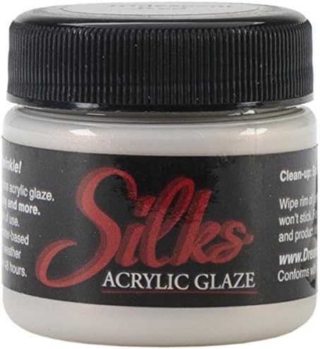Silks Acrylic Glaze 1oz Jar-Iridescent Red
