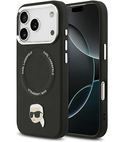 Karl Lagerfeld Custodia Rigida Per IPhone 13 (6,1'') - Collezione Karl & Choupette - Nero