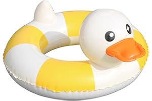 Rrlihjgu - Boya de baño infantil (70 x 58 x 3 cm), diseño de pato, seguro y cómodo, boya de baño lindo, para vacaciones en la playa y fiestas de piscina