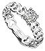 Via Mazzini 925 Silver Plated Heart Ring For Women And Girls (Ring0132) RS.449.00