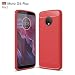 Produktbild Motorola Moto G6 Plus Hülle Case Tasche Kohlefaser Ultra-dünne Slim Silikon/ Gummi Case Leicht TPU Ultra Thin Soft Stoßfest Shockproof Staubdicht Schutzhülle Covers Sleeve Leder für Moto G6 Plus