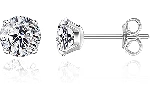 LIMERENCIA G23 Titanium Earrings, Implant Grade Hypoallergenic Pure Titanium Stud Earrings for Sensitive Ears for Women