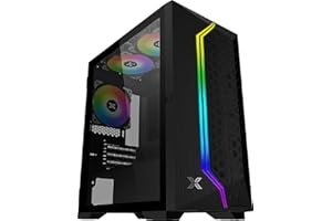 Xigmatek Boîtier Mini Tour Micro ATX Gemini II RGB avec Panneau Vitré, Noir EN48649