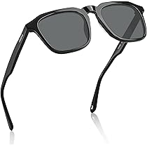 CARFIA Square Polarized Sunglasses For Men - Retro Acetate UV400 Protection