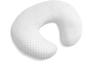 Wsetyy Baby Breastfeeding Pillow Cover, Nursing Pillow Cover for Breastfeeding, Soft Cotton Baby Feeding Pillowcase, Infant Feeding Support Pillows Covers (White, One Size)