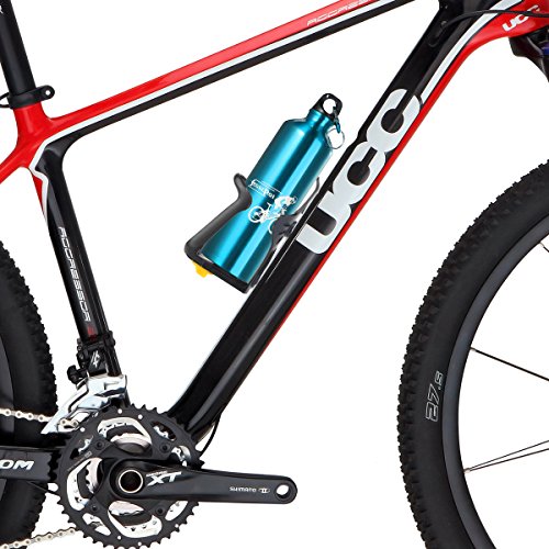 Foxnovo Fahrrad Flaschenhalter Halter Wasserflaschenhalter (schwarz) - 6