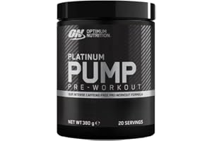 Optimum Nutrition ON Platinum PUMP Pre-Workout, intensiv och koffeinfri PWO med fruitflow, Beta-Alanin, L-Arginin och L-Citru