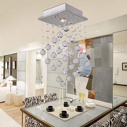 HuaJing® Simple and elegant modern crystal chandelier hanging wire a modern restaurant chandelier lamp