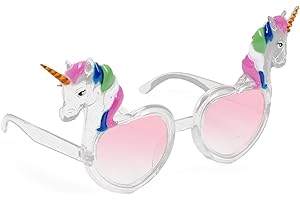 Cadimus Lustige Sonnenbrille,Kreativer Einhorn Partybrille,Rosa Party Herzbrille Einhorn，Neuheit Sonnenbrille Party Brille,für Partys und Fotoshootings