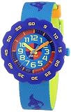 Flik Flak Watches Jungen-Armbanduhr Pres-Cool Boy In Turquoise Analog Quarz Textil FPSP005