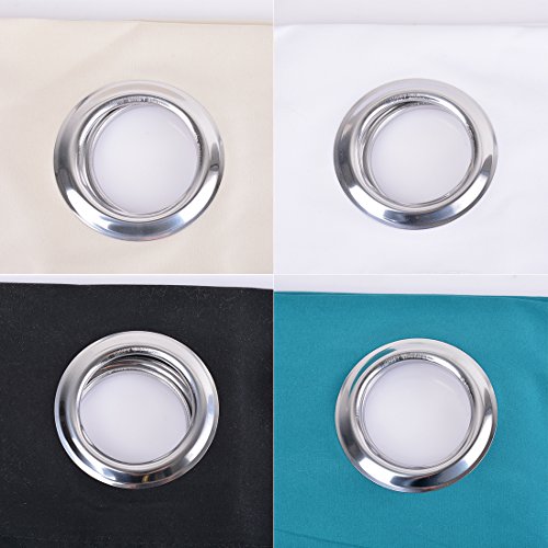 Hoomall Blickdichte Gardinen Ösenvorhang Blickdicht Vorhang Verdunklungsgardine Ösenschal Blickdicht 140*225cm 1er set Weiß - 3