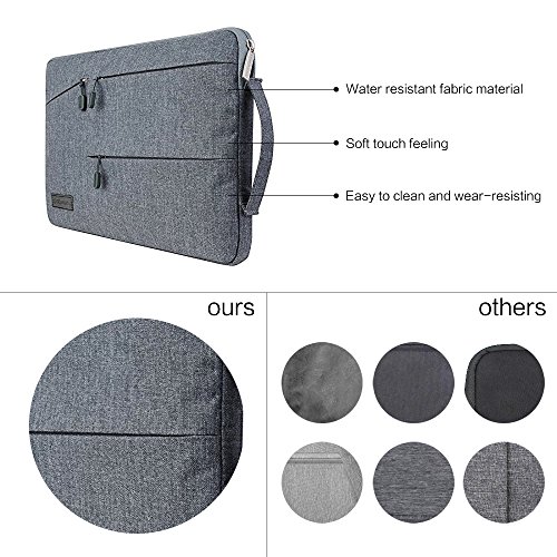 Laptop Sleeve Bag macbook Tasche - Yarrashop 15-15 6 Zoll multifunktionaler macbook pro tasche Aktentasche mit Seitentaschen Laptop Handtasche f  r Ma