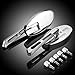 Motorcycle Chrome Plated Billet Aluminum Outside Rearview Side View Mirrors Multi Angle Adjustable Blindsight Rearview Handle Bar End Convex Universal Fit For Street Bike Suzuki B-King GS 500 GSF 650 Bandit