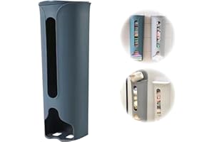 AEbdgdd Plastic Bag Holder, Bin Bag Organiser, Bag Organiser, Bag Drawer Dispenser, Wall Mounted Bag Storage Organiser for the Kitchen, Bin Bag Dispenser, Holder Box, Plastic Bin Bags (Blue)