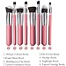 Annengjin®8PCS Makeup Brushes Professional Cosmetics Make up Brush Set Eyeshadow Eyebrow Cosmetics Tools Kit (Pink handle+ Silver tube)
