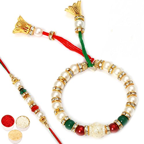 Ghasitaram Gifts Rakhi For Brother With All My Blessings Bhaiya Bhabhi Rakhi For Men/Boys