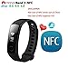 Produktbild Huawei Glory 3 Armband NFC All-in-One Activity Tracker Smart Fitness Armband | NFC | Multisport Mode| Herzfrequenz | Sleep Monitor | 5 ATM Wasserdicht, Schwarz