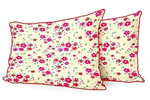 DreamVio Jute Fabric Printed Decorative Pillow/Throw/Cushion Covers for Living Room, Bed Room, Sofa,Chairs,Pillow Cases, Pillow Covers Set of 2, Size 12x18 Inches Style47