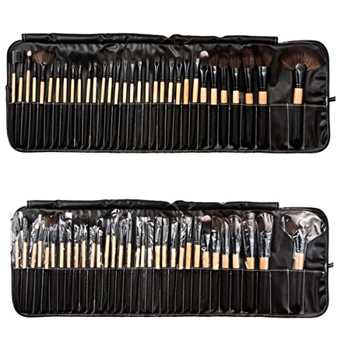AiSi Luxury 32 PCS Professional Makeup Brushes Tools Sets / Kits Natural Cosmetic Animal Hair Brushes with Pouch and Bag